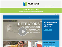 Tablet Screenshot of metlifeyourlife.com